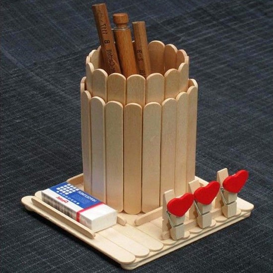 Natural wood sticks, 1.5*15 cm, ice cream, 100 pieces